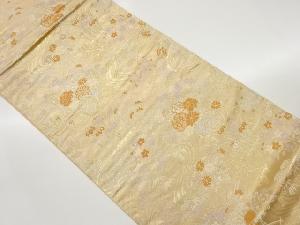 花車に流水模様織り出し袋帯